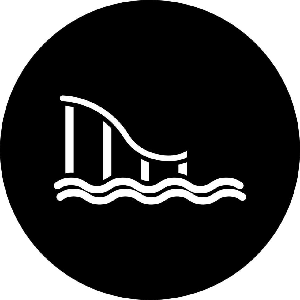water glijbaan vector icoon stijl