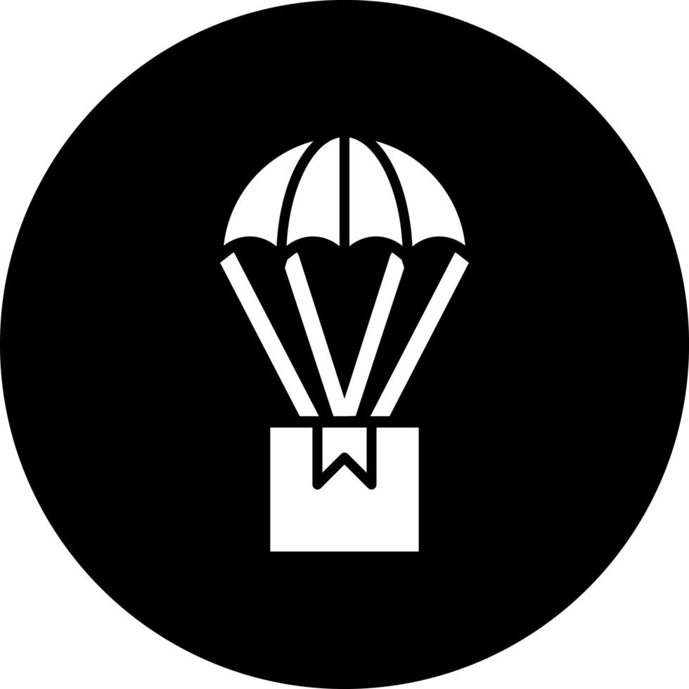 parachute levering vector icoon stijl