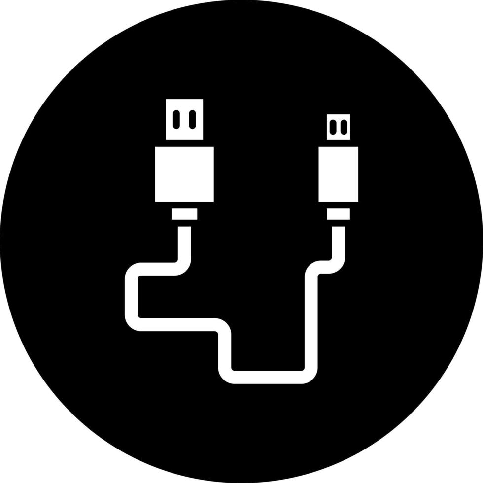 USB kabel vector icoon stijl