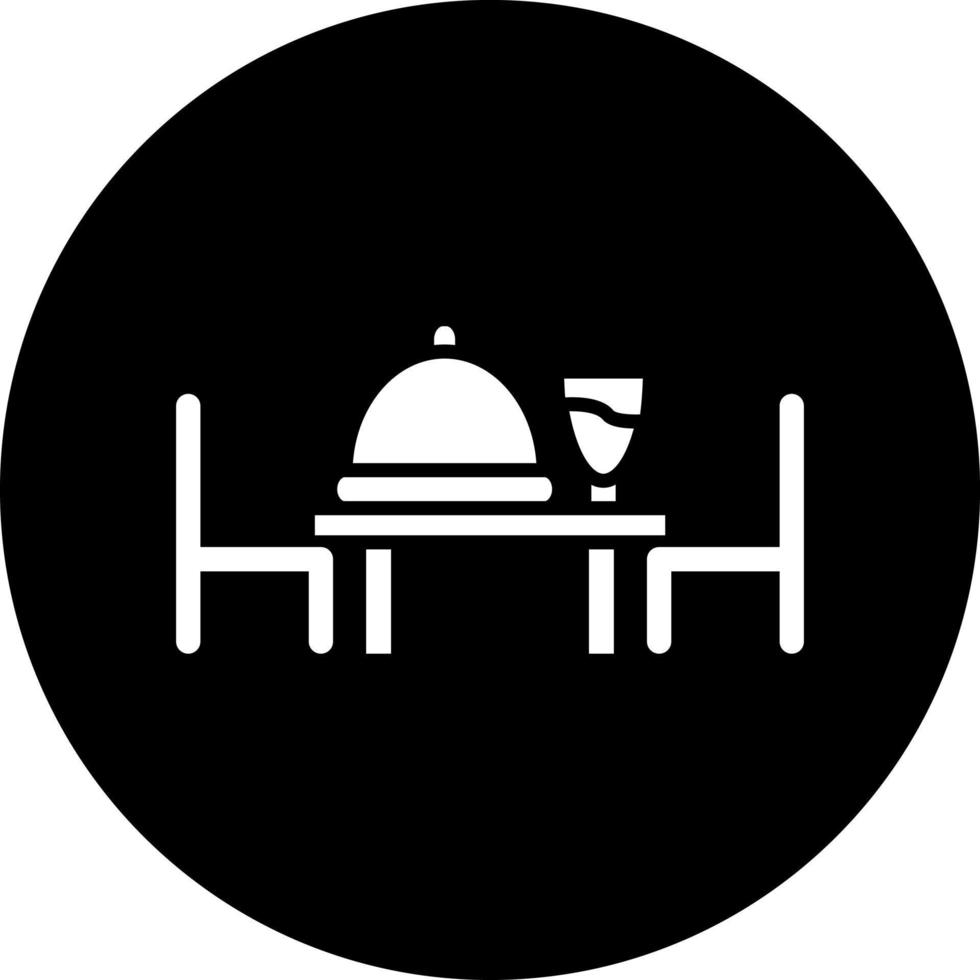 avondeten tafel vector icoon stijl