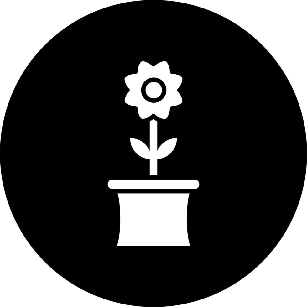 bloem pot vector icoon stijl