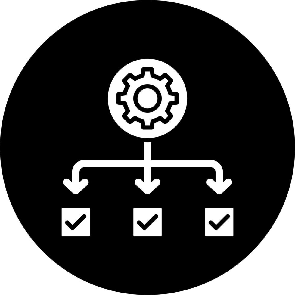 planning systeem vector icoon stijl