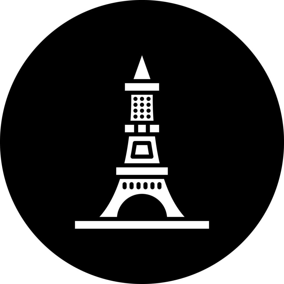 eiffel toren vector icoon stijl