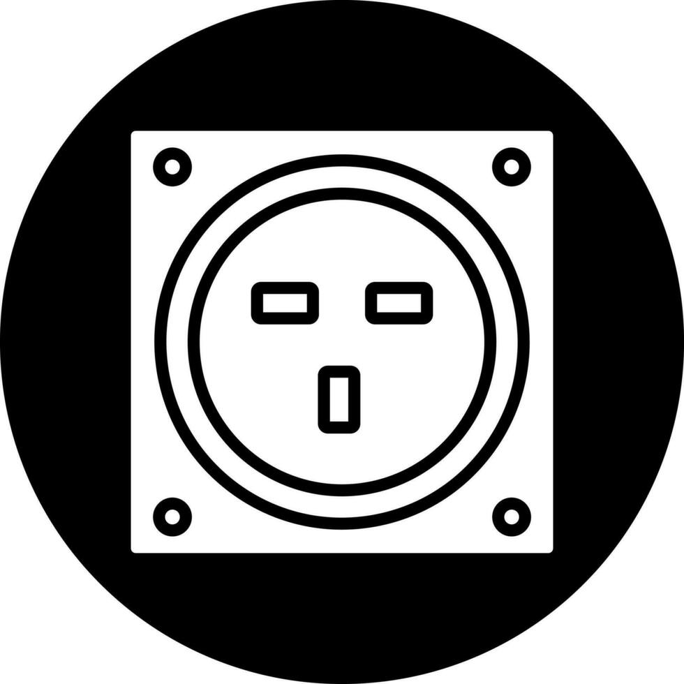 macht stopcontact vector icoon stijl