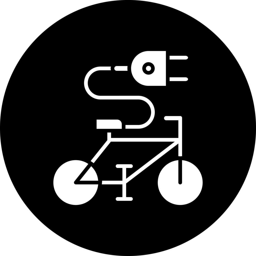 elektrisch fiets vector icoon stijl