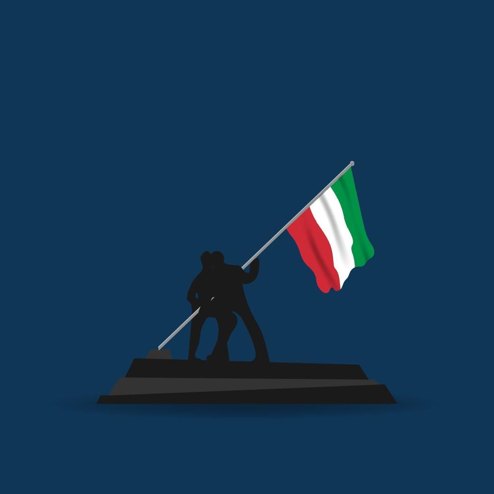 vectorillustratie van festa della repubblica italiana poster vector