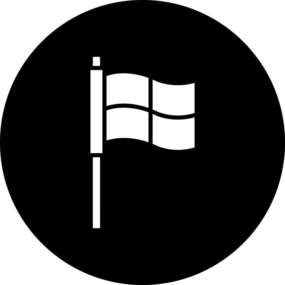 buitenspel vlag vector icoon stijl