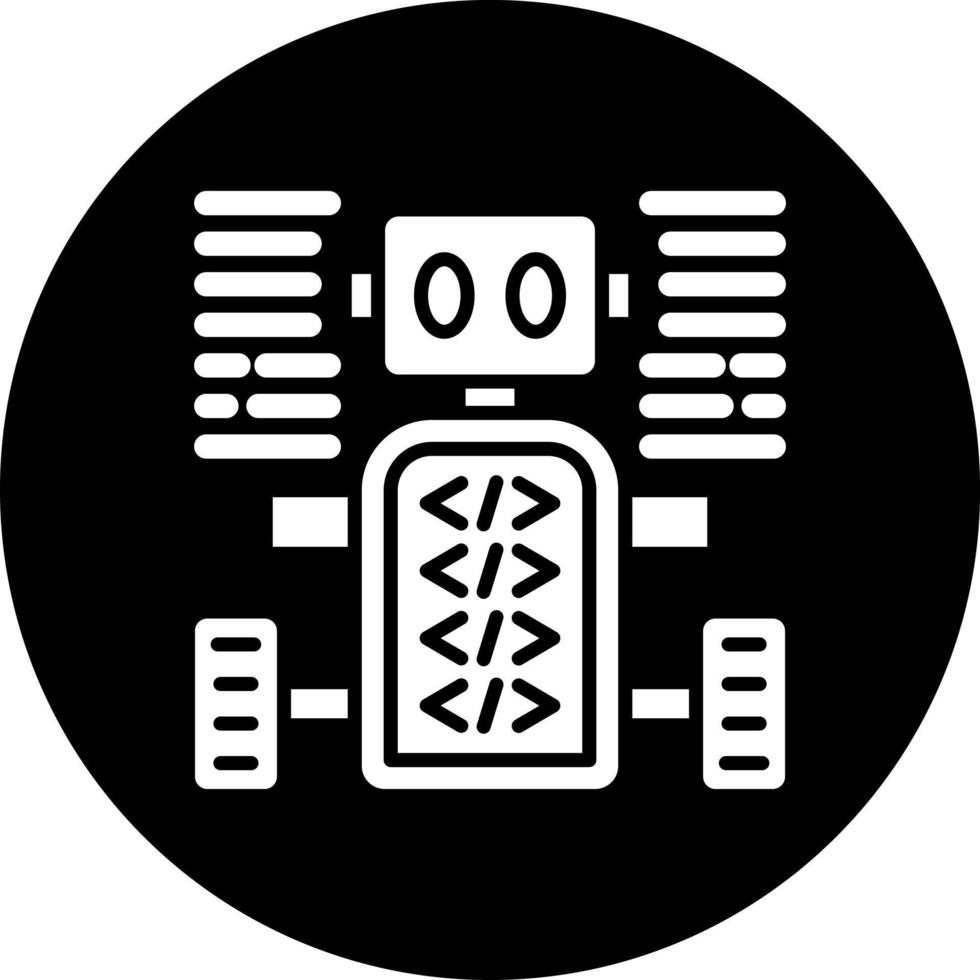 geprogrammeerd robot vector icoon stijl