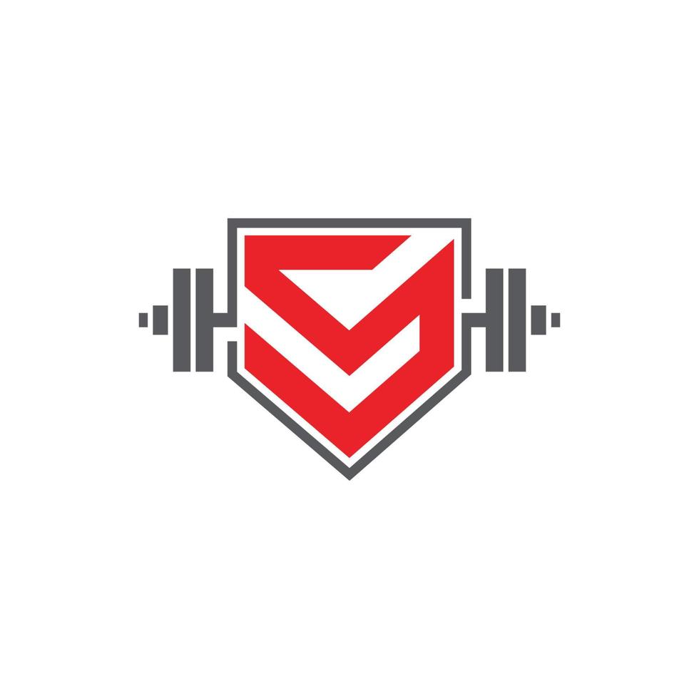 super Sportschool geschiktheid logo vector