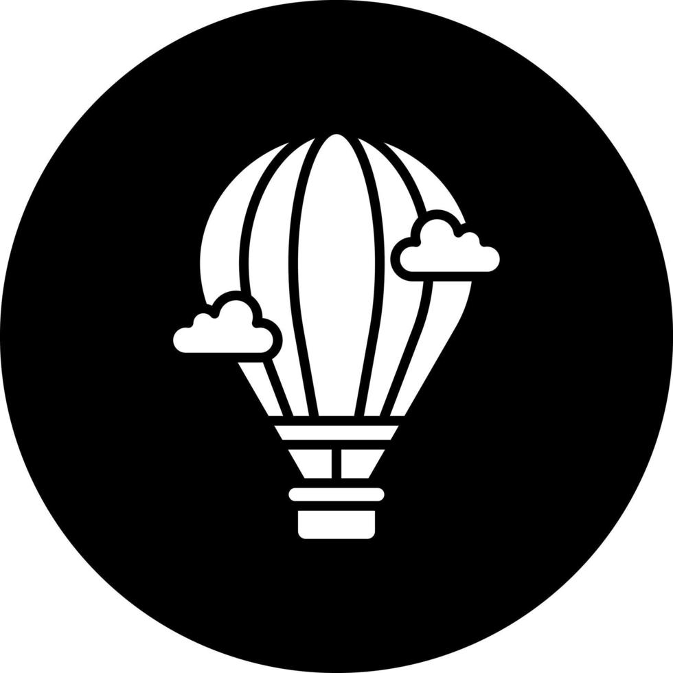 heet lucht ballon vector icoon stijl