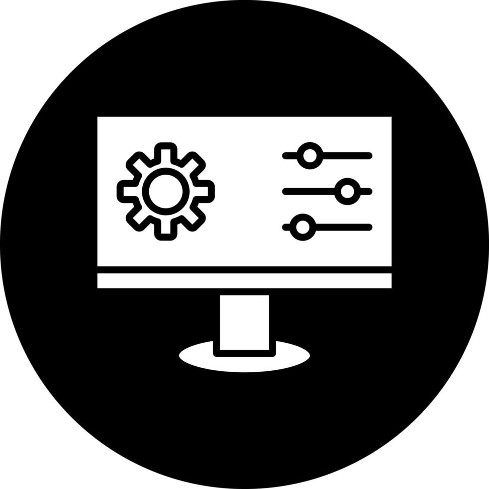 controle paneel vector icoon stijl