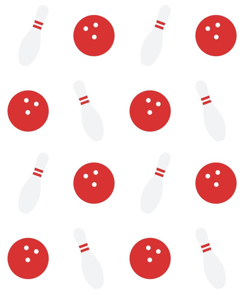naadloos patroon van bowling vector