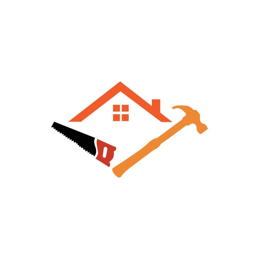 huis reparatie logo afbeeldingen illustratie ontwerp vector