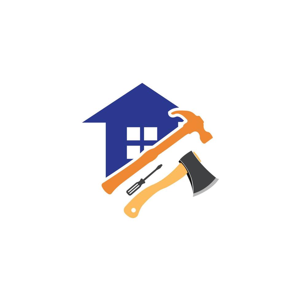 huis reparatie logo afbeeldingen illustratie ontwerp vector