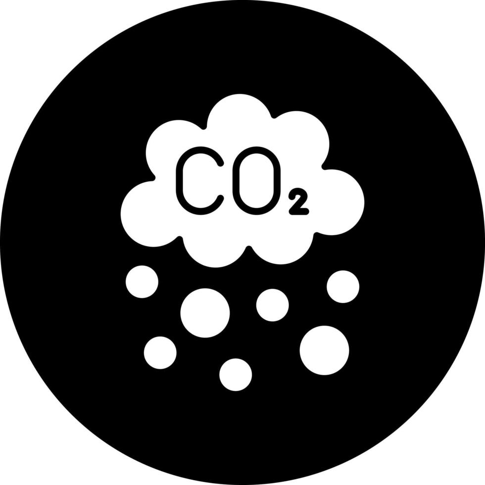 co2 verontreiniging vector icoon stijl