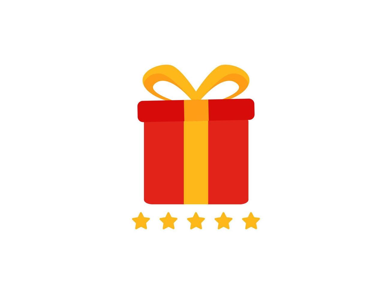 verrassing rood geschenk doos, verjaardag viering, speciaal geven weg pakket, loyaliteit programma beloning, vector icoon illustratie