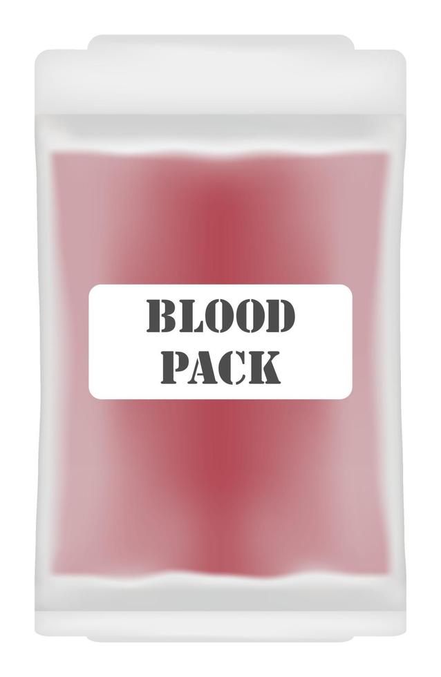een bloedpakket vector