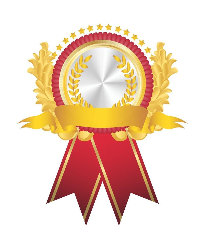 een gouden badge vector