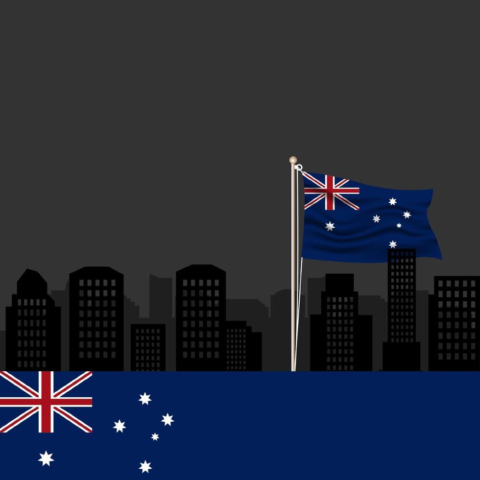 gelukkige dag van australië 26 januari ontwerpsjabloon. Onafhankelijkheidsdag vector