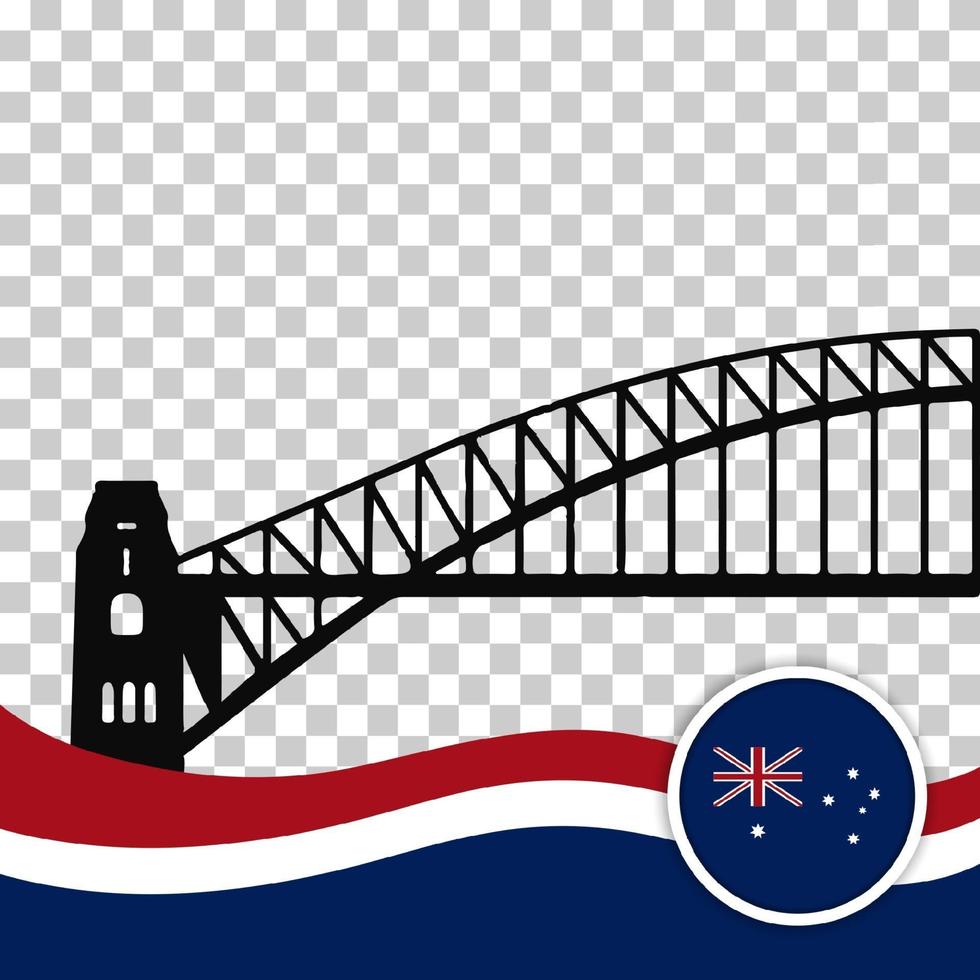 gelukkige dag van australië 26 januari ontwerpsjabloon. Onafhankelijkheidsdag vector