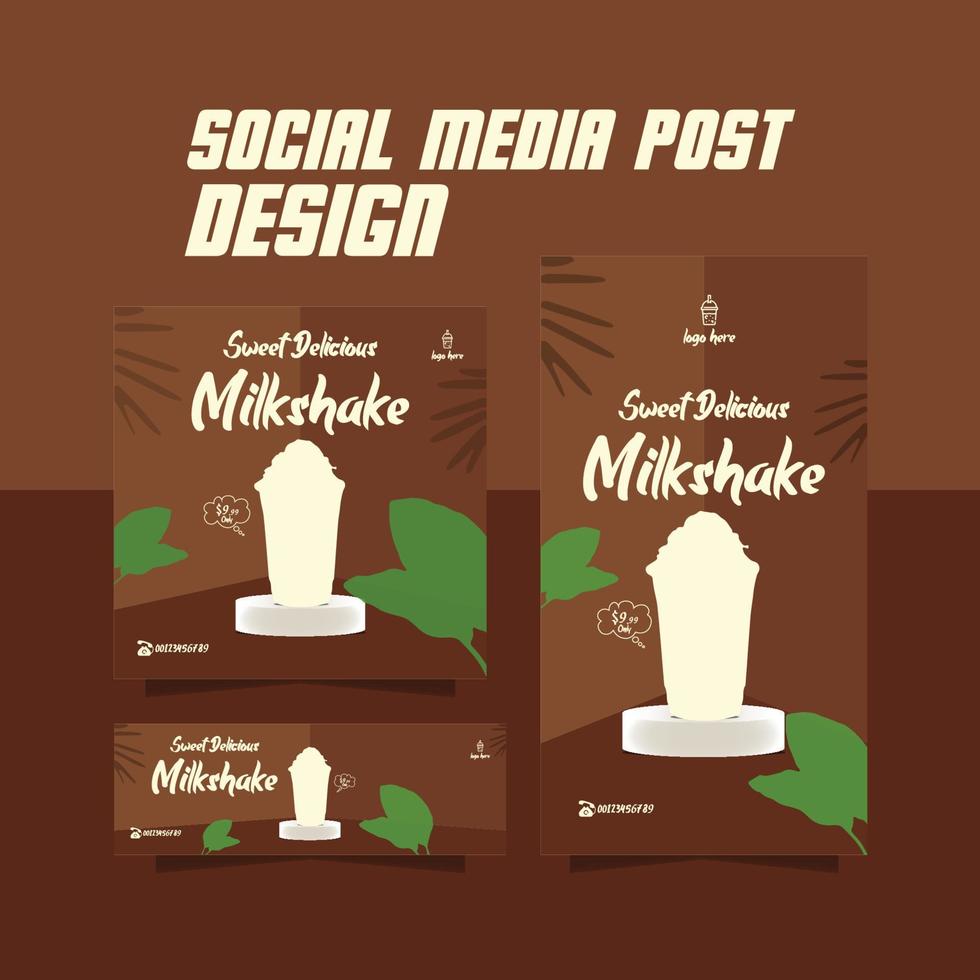 speciaal milkshake folder heerlijk schudden folder vector