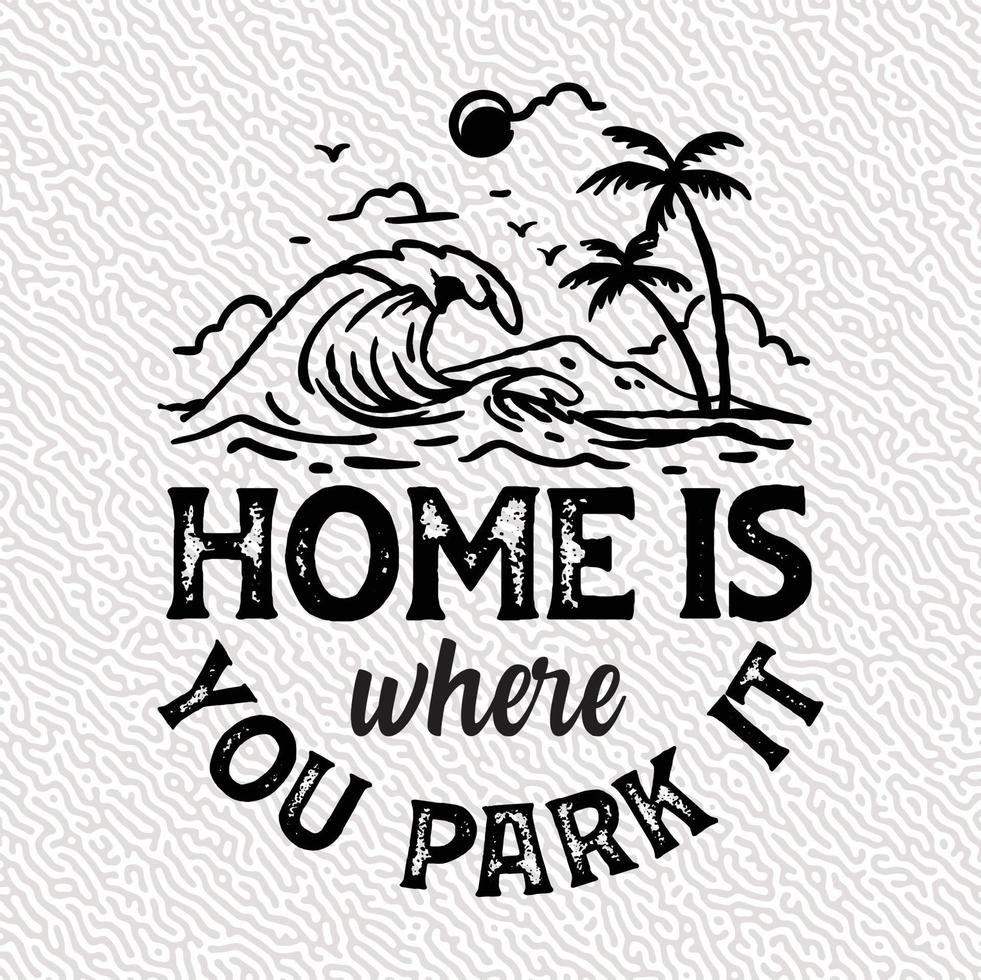 zomer hand- tekening vakantie partij kamp, zomer backgraund vector, zomer strand t-shirt ontwerp vector