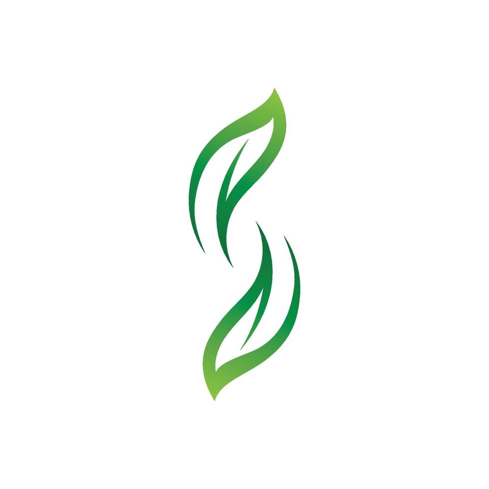 groen blad logo natuur ecologie vector