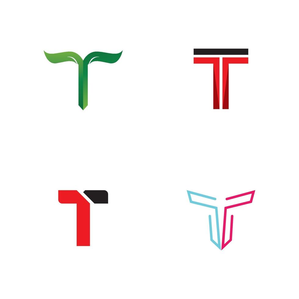 t-logo en symbool vector