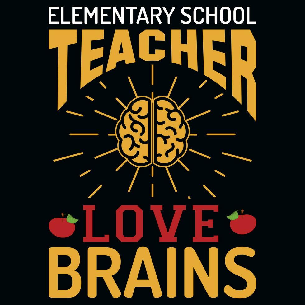 elementair school- leraar t-shirt ontwerp vector