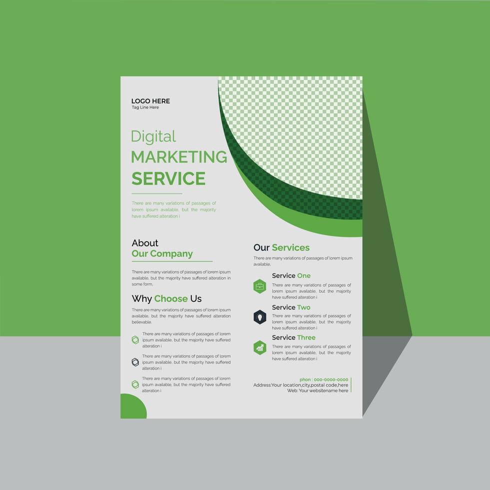 corporate flyer ontwerp vector