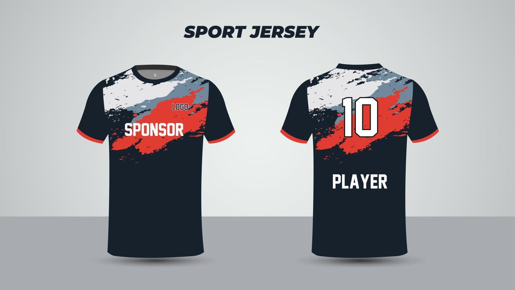 voetbal Jersey ontwerp, gaming t overhemd Jersey sjabloon vector