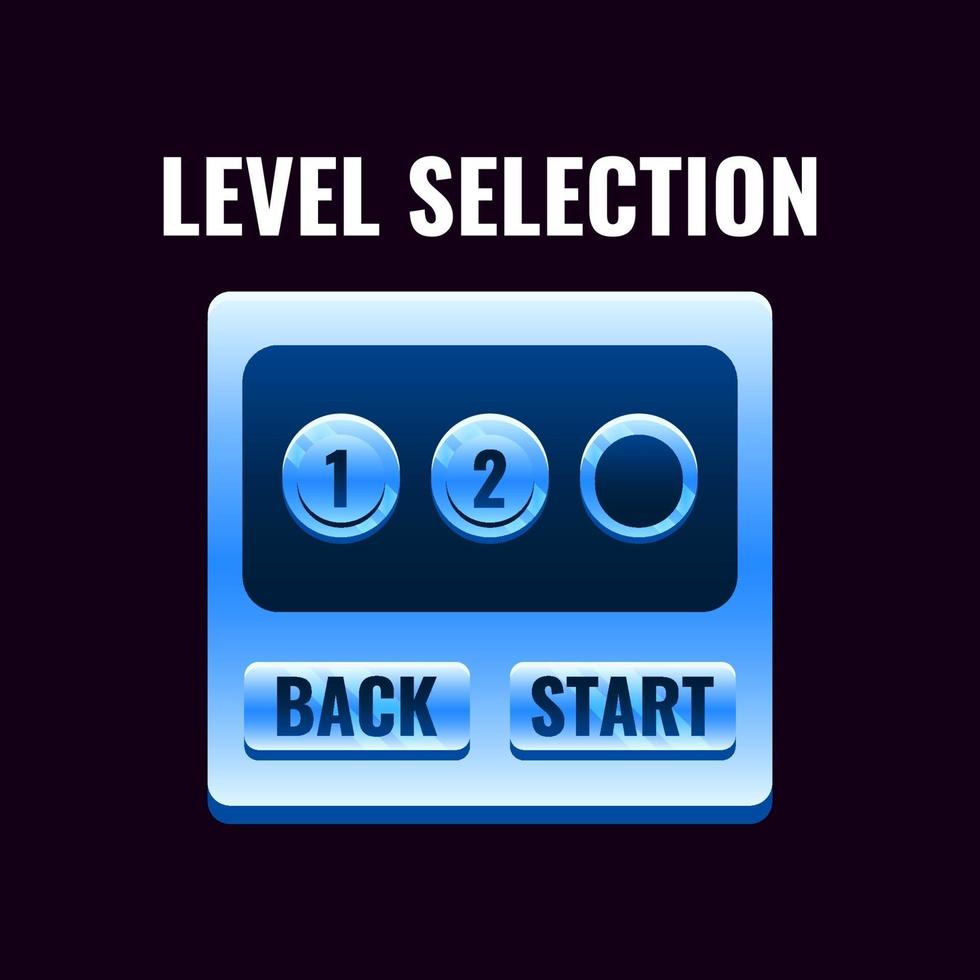 fantasy space game ui level selectie-interface. vector