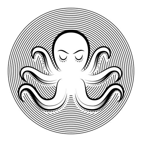 Unieke Octopus-voedselvectoren vector