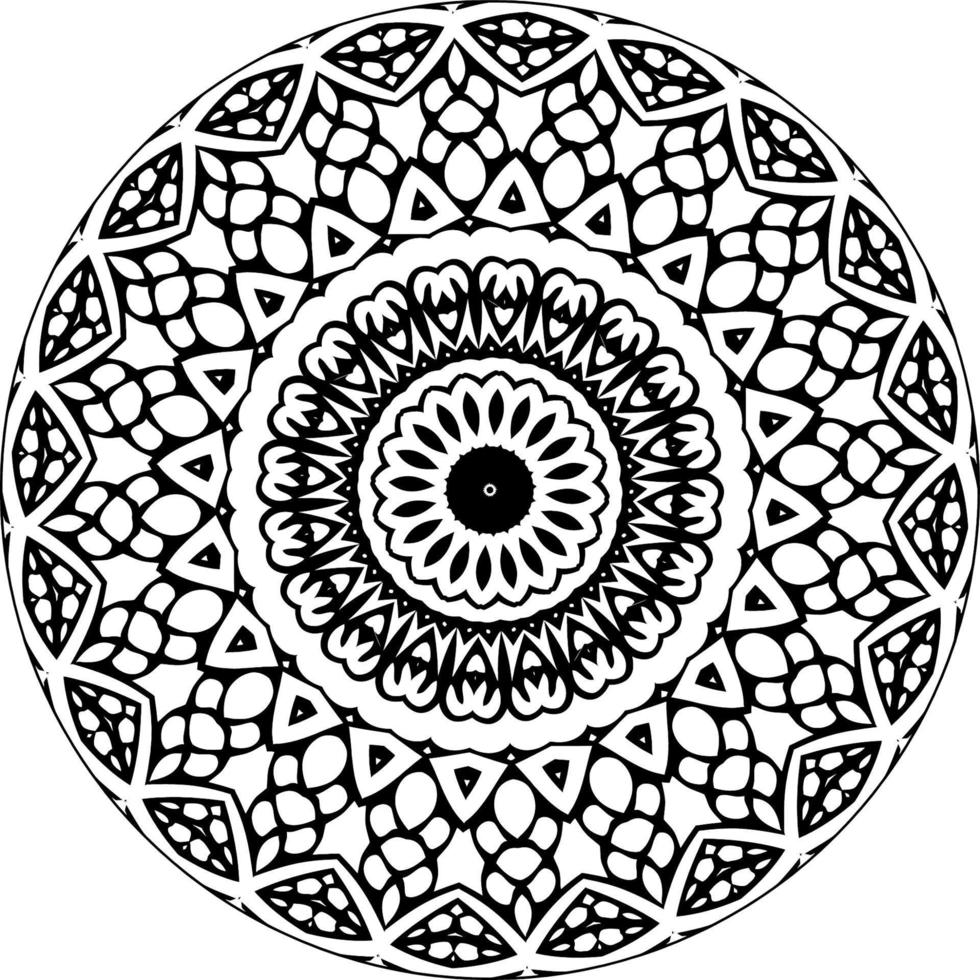 decoratief mandala met klassiek bloemen elementen Aan wit achtergrond. naadloos abstract patroon. geschikt voor kleur boek, omhulsel papier, verpakking. vector