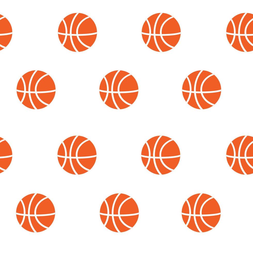 naadloos basketbal patroon Aan wit achtergrond vector