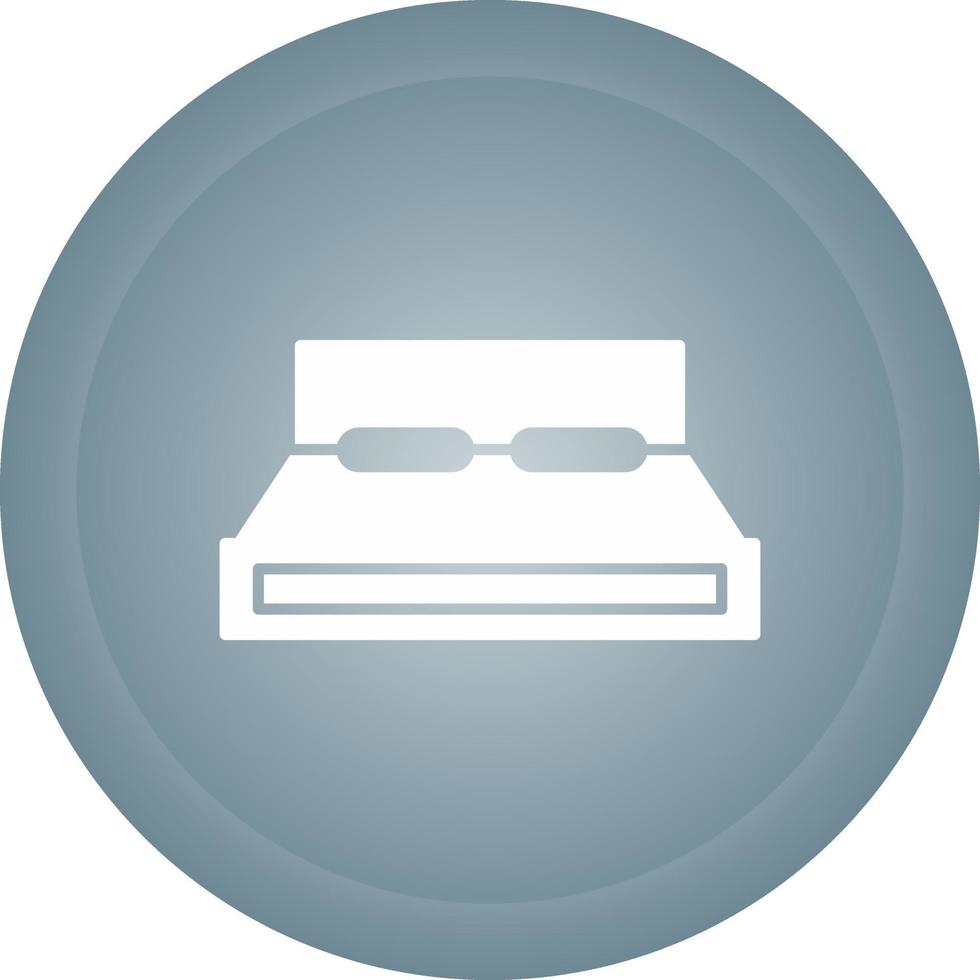 tweepersoonsbed vector icon