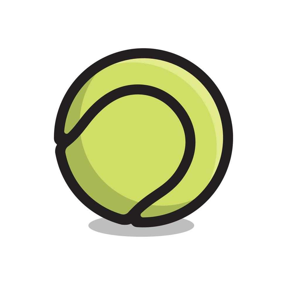 tennis bal icoon geïsoleerd vector illustratie.