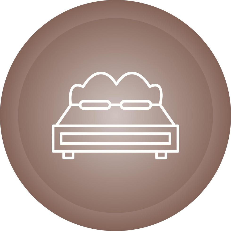 tweepersoonsbed vector icon