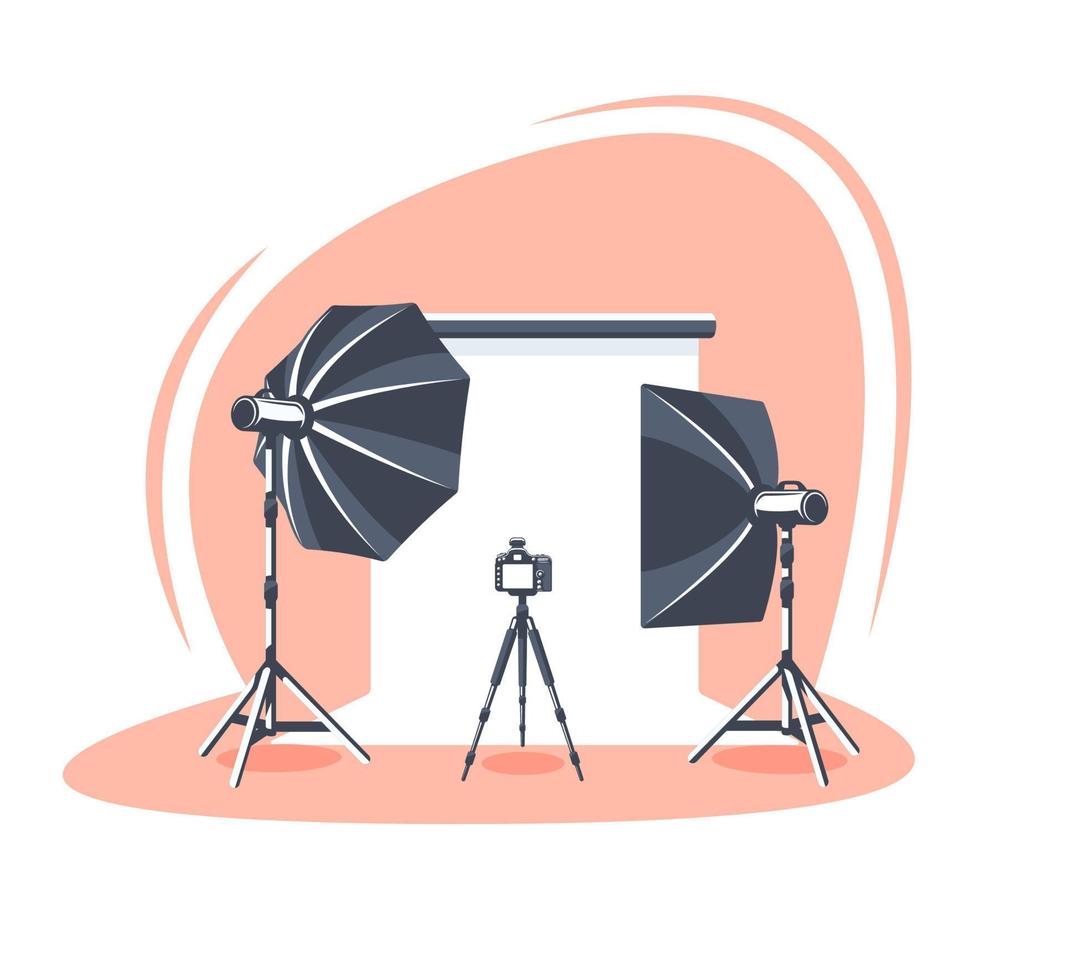 foto studio tafereel vector