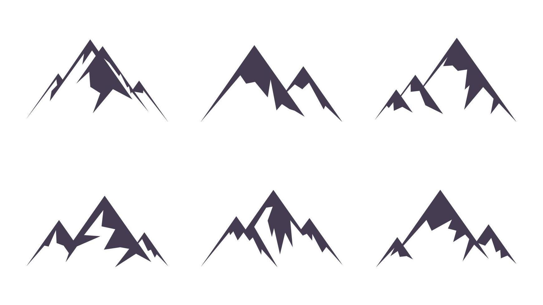 berg vector vormen