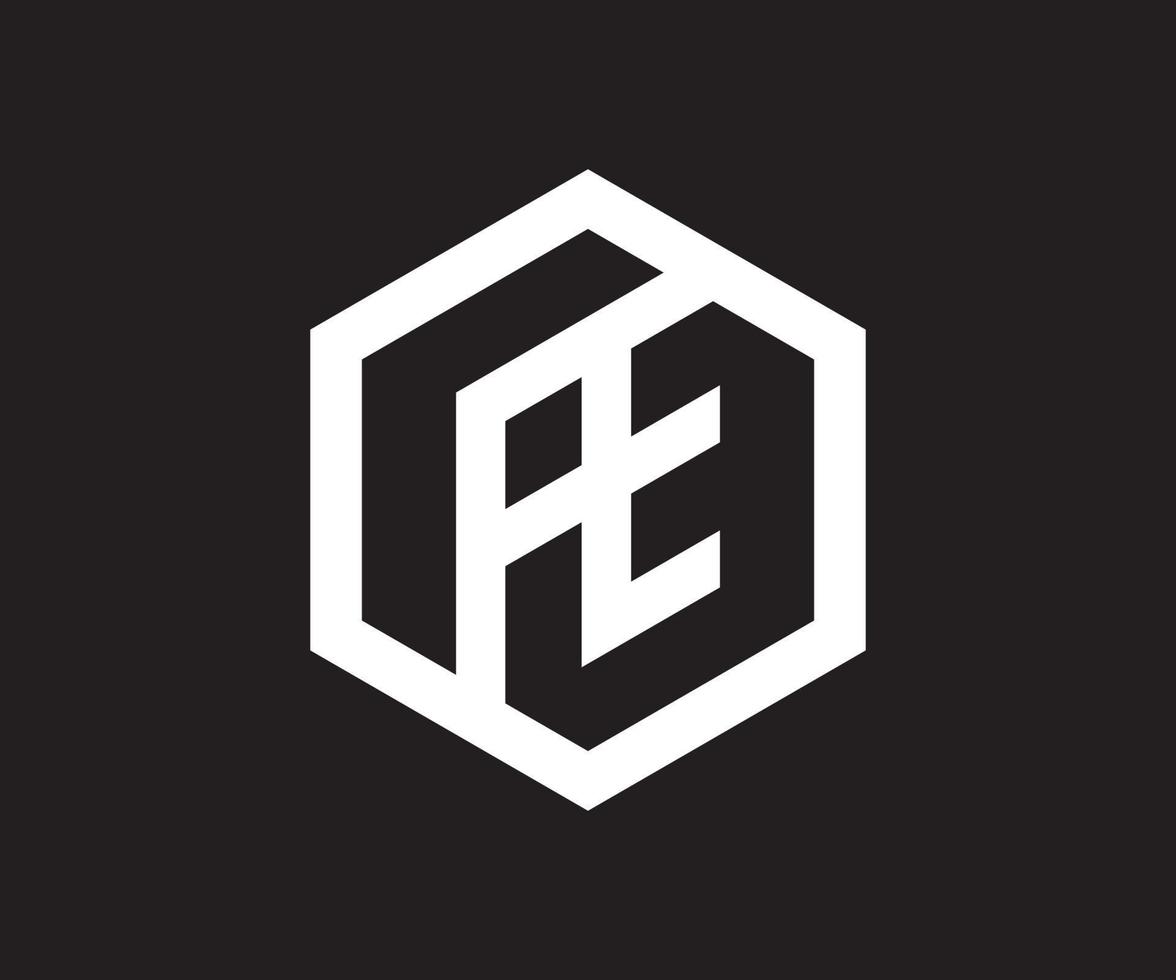 ae logo. brief ontwerp vector. creatief brief branding professioneel logo vector