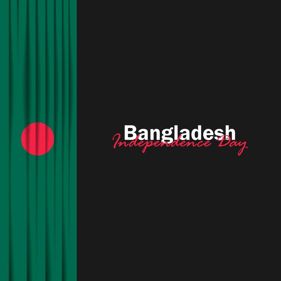 vector van onafhankelijkheidsdag met vlaggen van bangladesh.