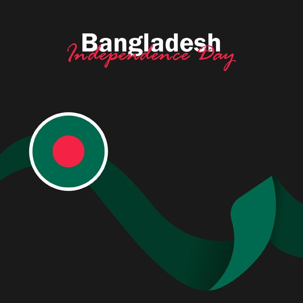 viering van de onafhankelijkheidsdag van bangladesh op 26 maart. vectorillustratie vector