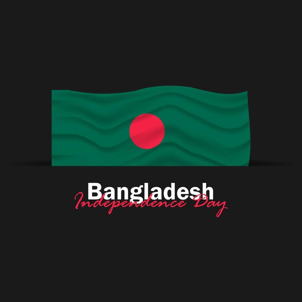 viering van de nationale feestdag van Bangladesh op 26 maart vector