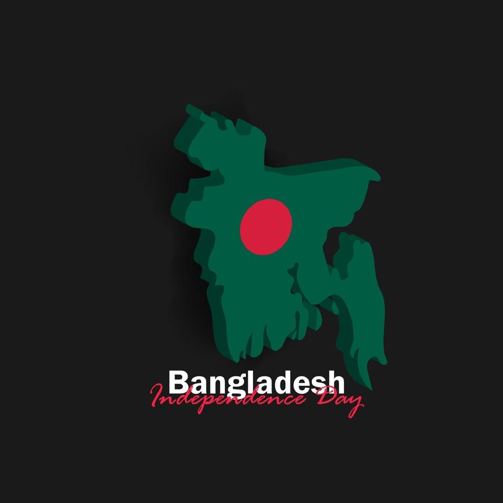 viering van de nationale feestdag van Bangladesh op 26 maart vector