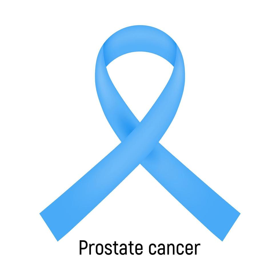 kanker lintje. prostaat kanker. vector illustratie.