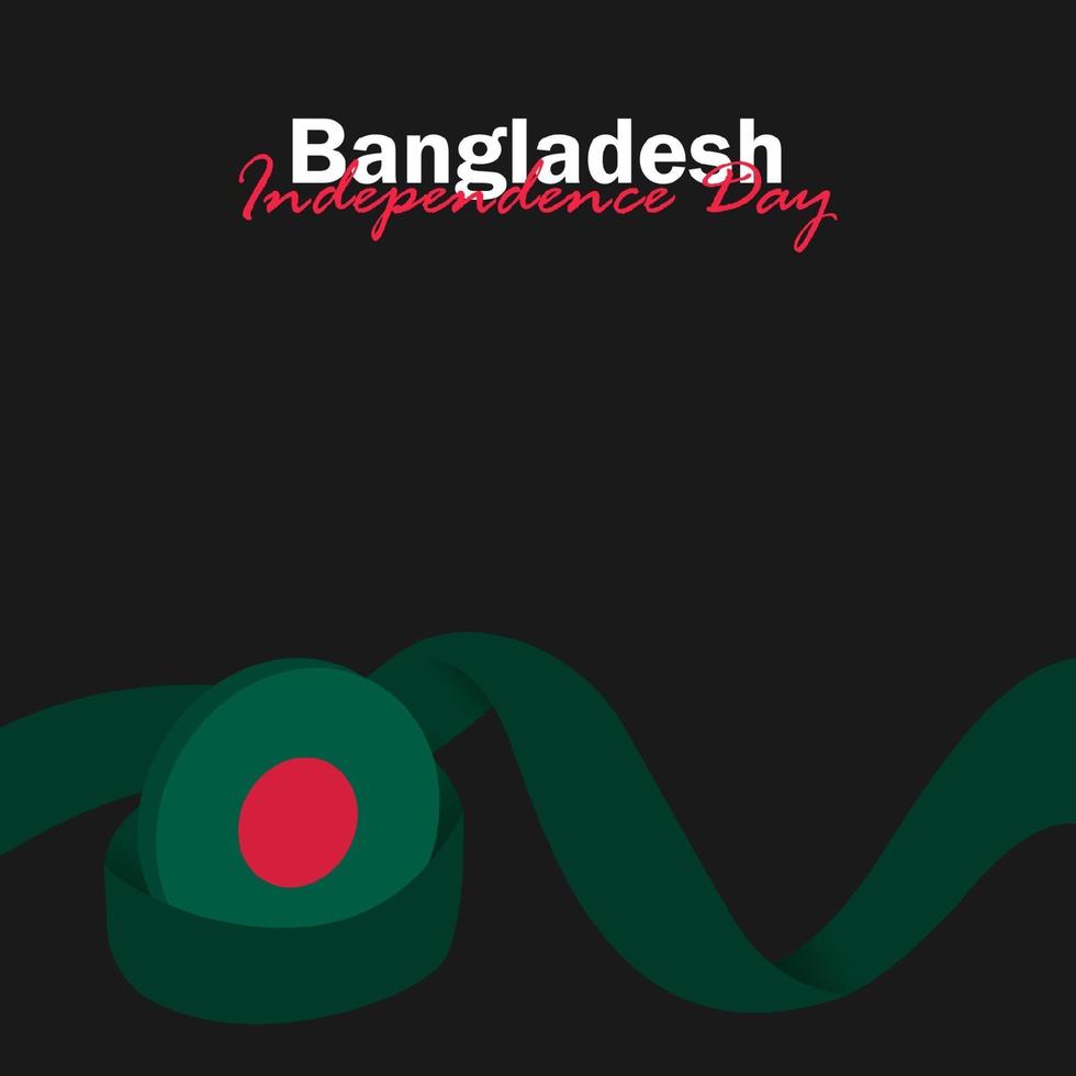 viering van de onafhankelijkheidsdag van bangladesh op 26 maart. vectorillustratie vector