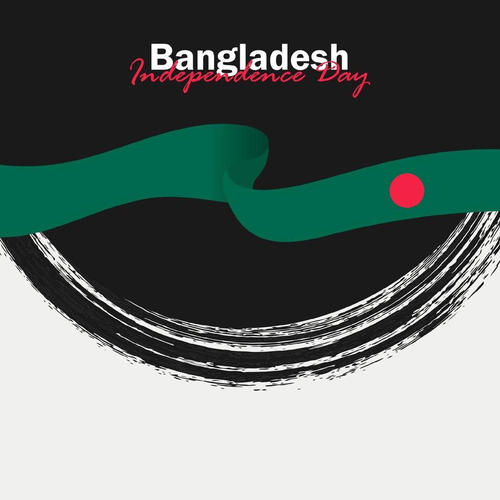 vector van onafhankelijkheidsdag met vlaggen van bangladesh.