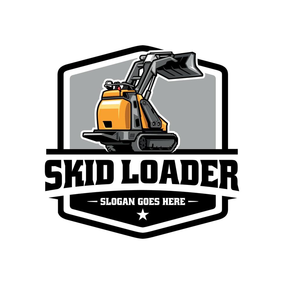 slip lader machinerie illustratie logo vector beeld