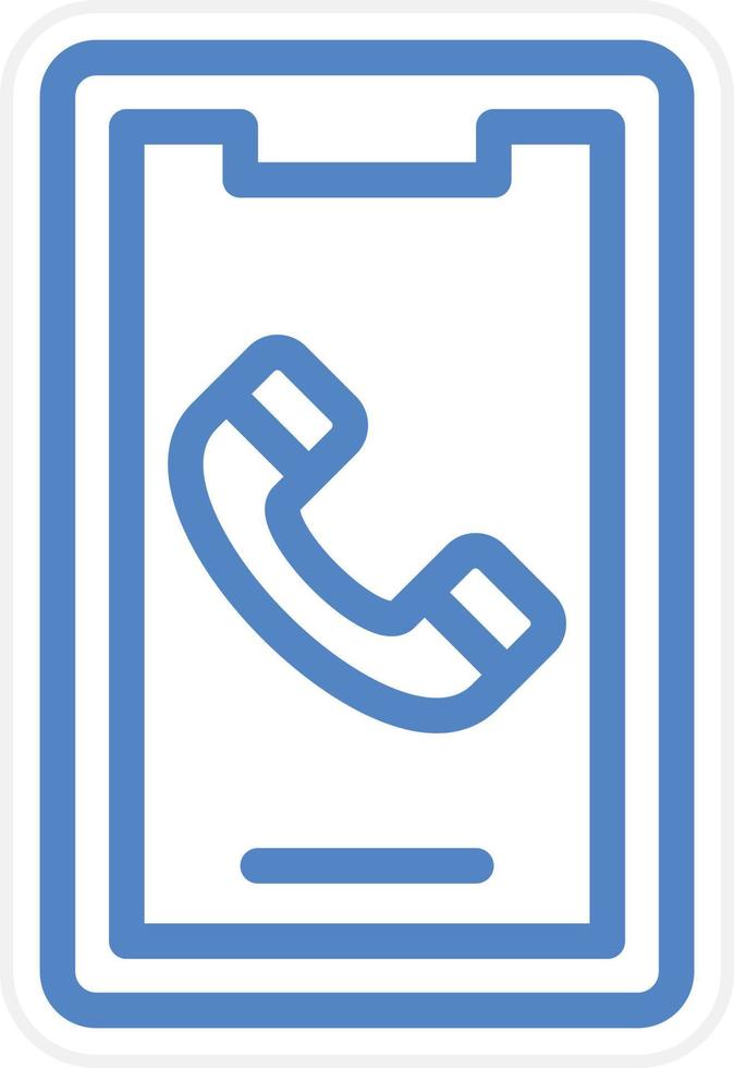 mobiel telefoontje vector icoon stijl